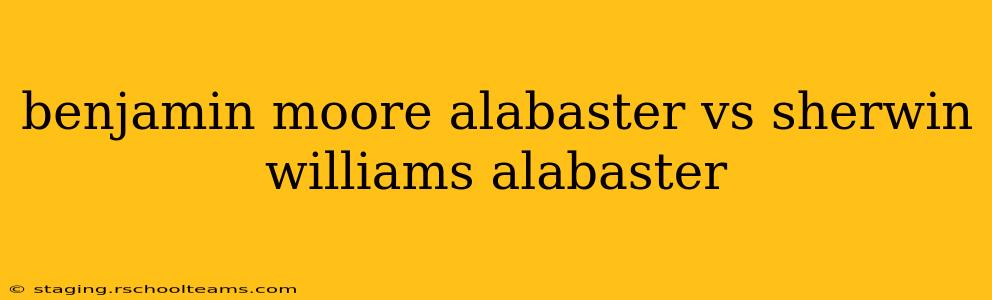 benjamin moore alabaster vs sherwin williams alabaster