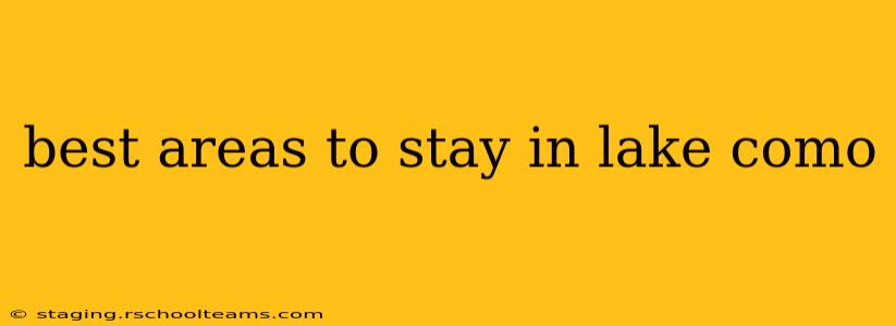 best areas to stay in lake como