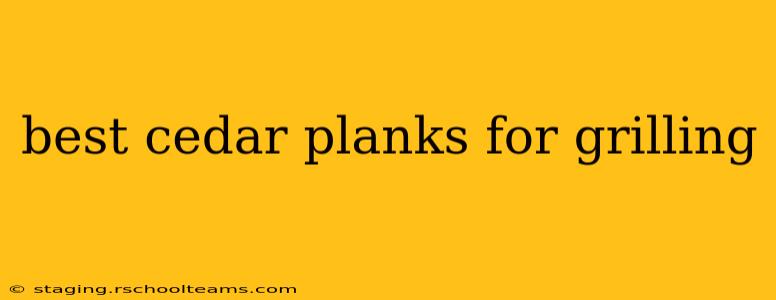 best cedar planks for grilling