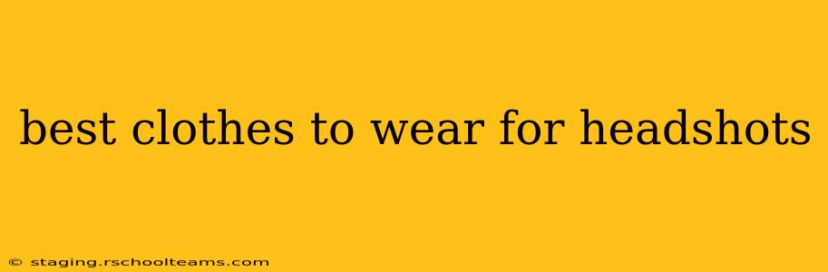 best clothes to wear for headshots