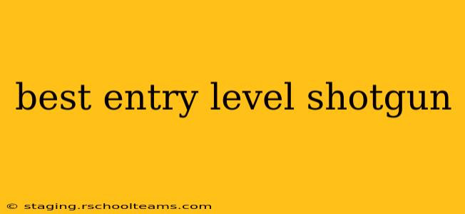 best entry level shotgun