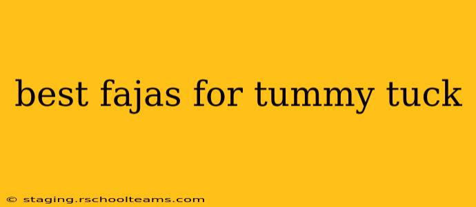 best fajas for tummy tuck