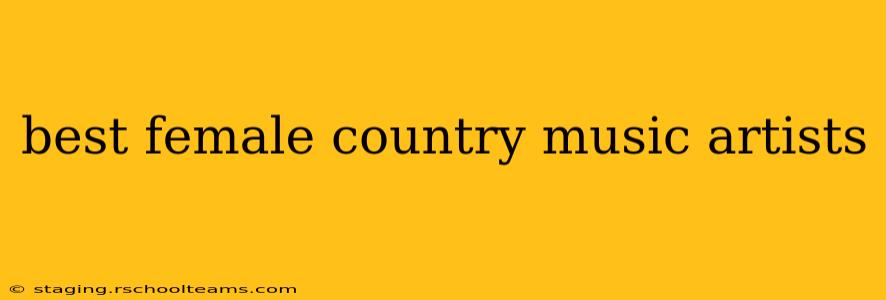 best female country music artists