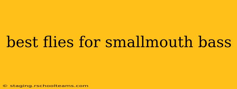 best flies for smallmouth bass