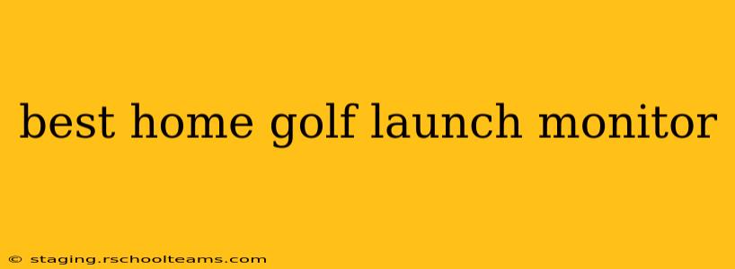 best home golf launch monitor