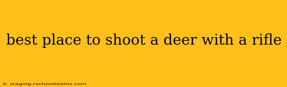 best place to shoot a deer with a rifle