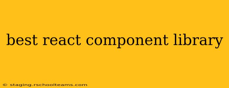 best react component library