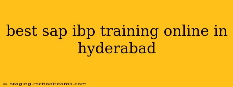 best sap ibp training online in hyderabad