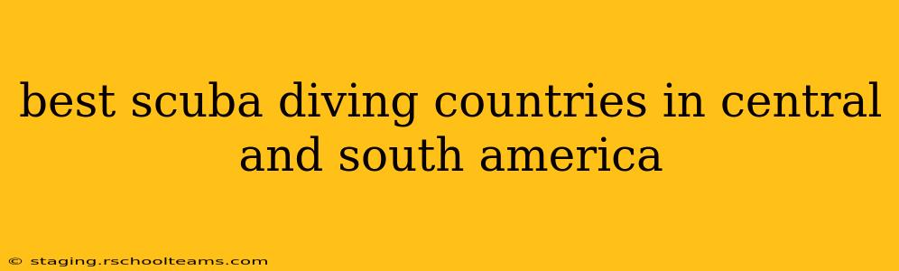 best scuba diving countries in central and south america
