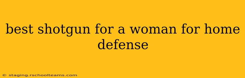 best shotgun for a woman for home defense