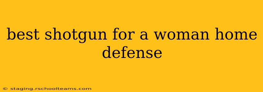 best shotgun for a woman home defense