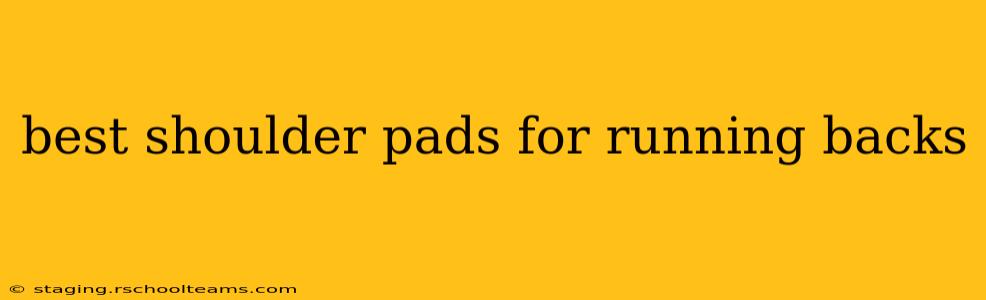 best shoulder pads for running backs
