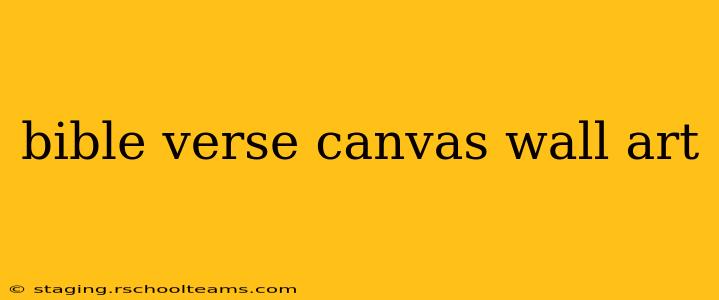 bible verse canvas wall art