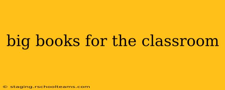 big books for the classroom