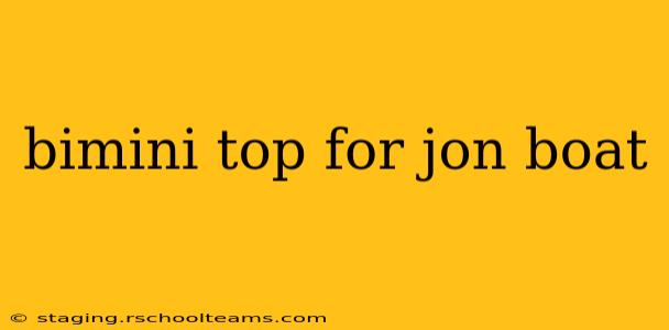 bimini top for jon boat