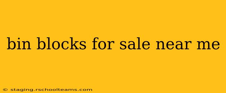 bin blocks for sale near me