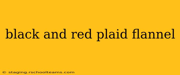 black and red plaid flannel