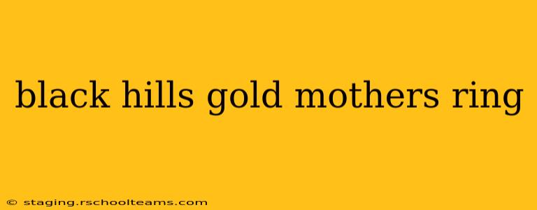 black hills gold mothers ring