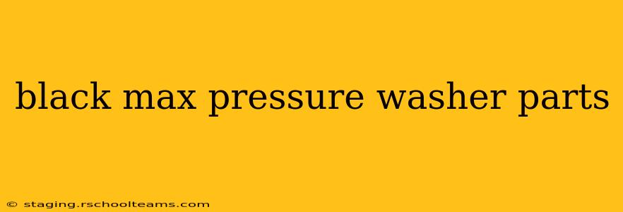 black max pressure washer parts