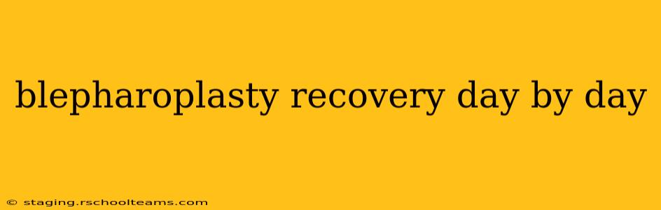 blepharoplasty recovery day by day
