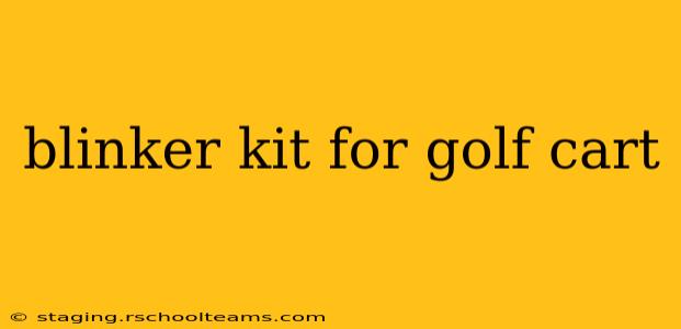 blinker kit for golf cart