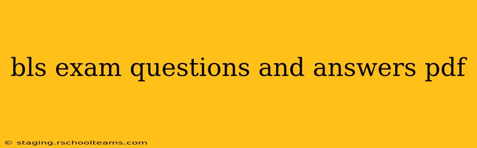 bls exam questions and answers pdf