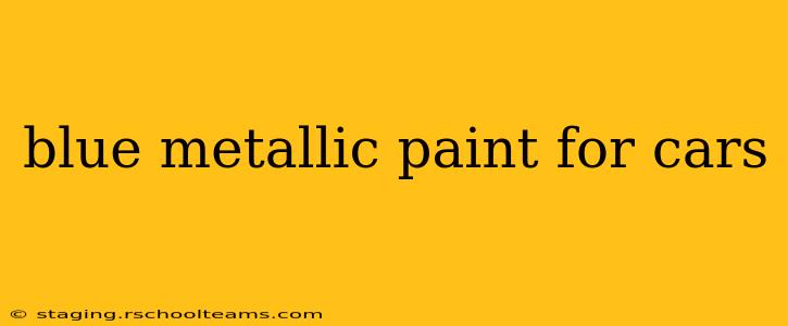 blue metallic paint for cars