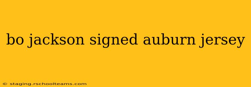 bo jackson signed auburn jersey