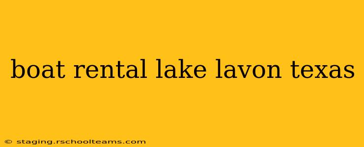 boat rental lake lavon texas