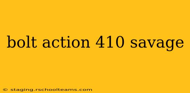 bolt action 410 savage