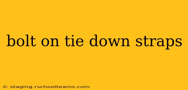bolt on tie down straps