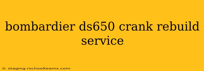 bombardier ds650 crank rebuild service