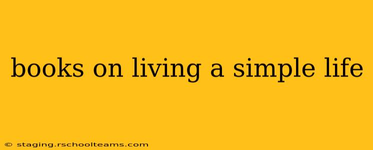books on living a simple life