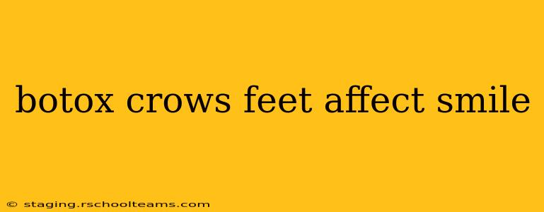 botox crows feet affect smile