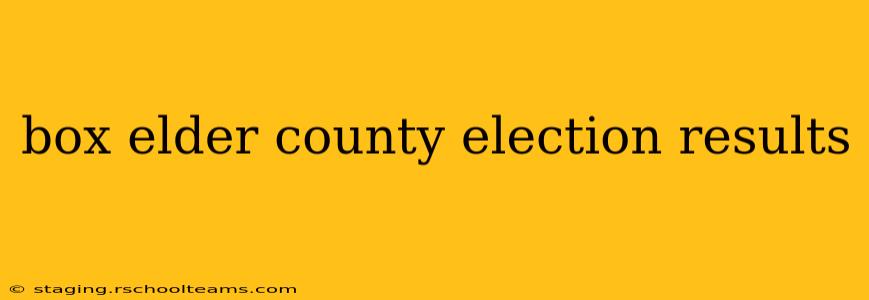 box elder county election results