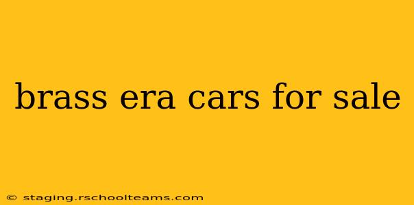brass era cars for sale