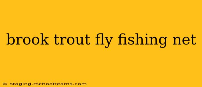 brook trout fly fishing net