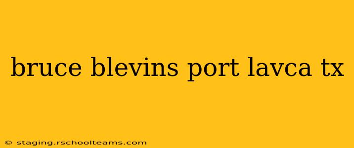 bruce blevins port lavca tx