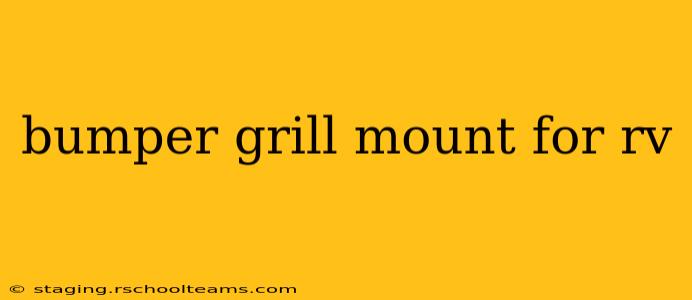 bumper grill mount for rv