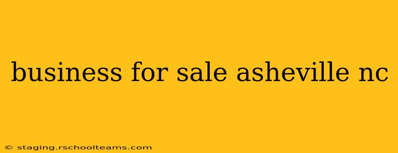 business for sale asheville nc