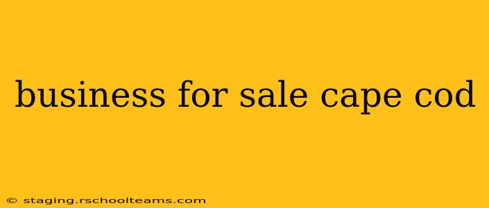 business for sale cape cod