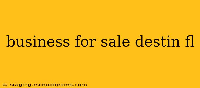 business for sale destin fl