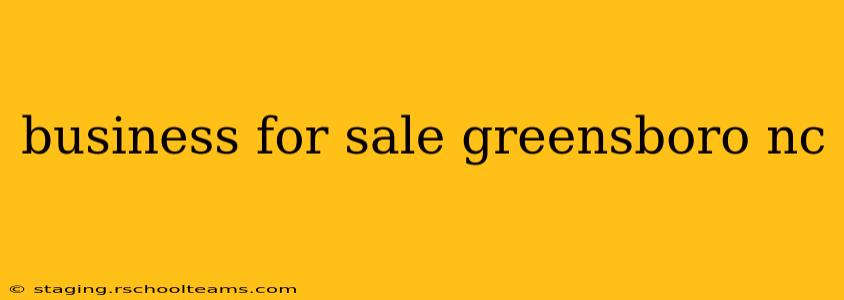 business for sale greensboro nc