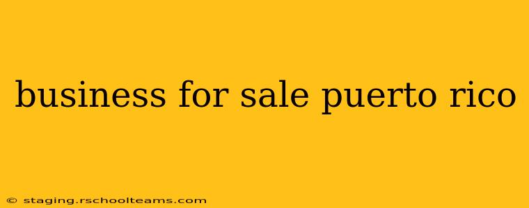 business for sale puerto rico