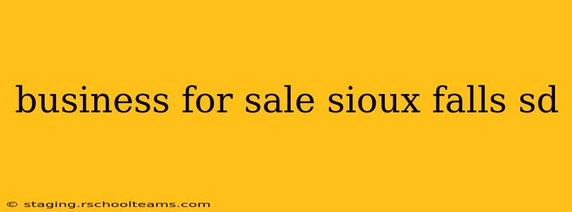 business for sale sioux falls sd