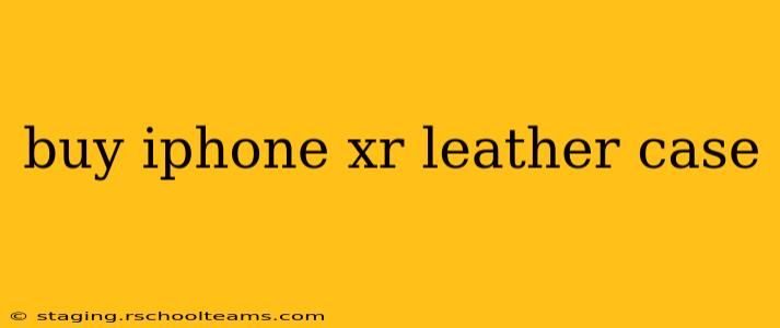 buy iphone xr leather case