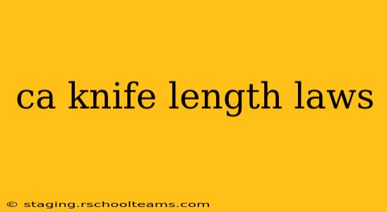 ca knife length laws