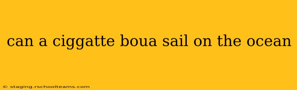 can a ciggatte boua sail on the ocean
