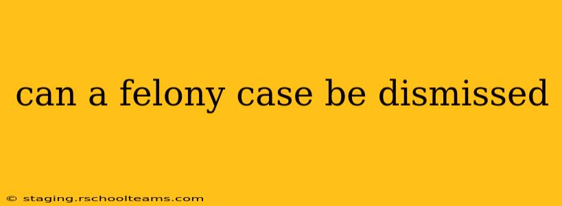 can a felony case be dismissed
