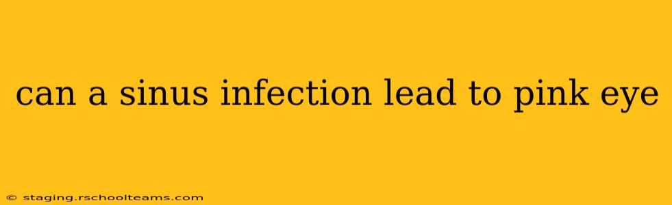 can a sinus infection lead to pink eye